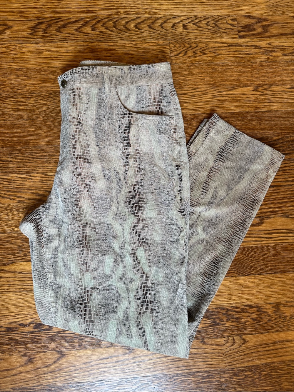 Focus Lifestyle Women’s Snakeskin Embossed Trousers